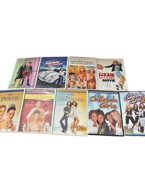 Family Girls Teens Disney Assorted Movie Night Mix Lot of 9 DVDS